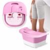 Bain de Pieds Électrique Massant Rose