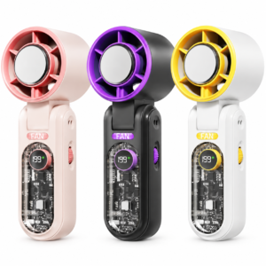 Mini Ventilateur Portable Rechargeable avec Écran Digital