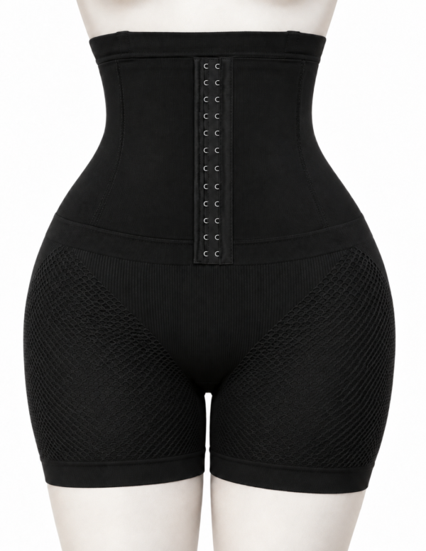 Short Gainant Femme Taille Haute avec Ceinture Ajustable – Effet Sculptant